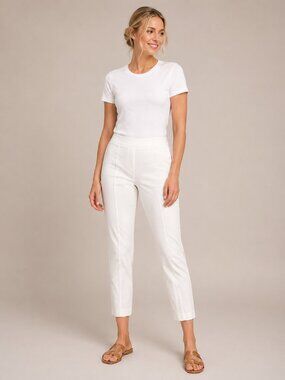 2/$30 Chico's So Slimming Pullon Ankle Pant Tapered Leg White XS/ 2 #A2961